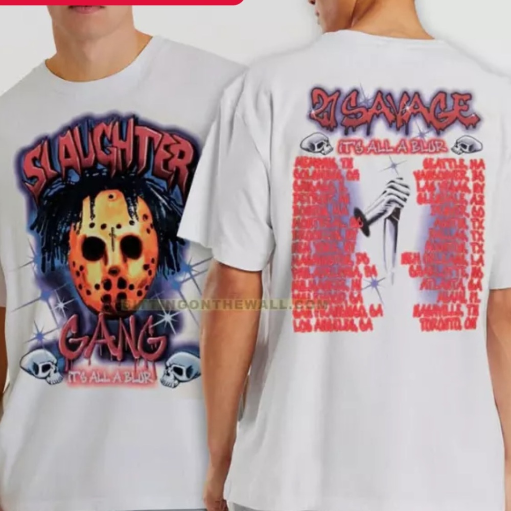 Drake and 21 Savage It’s All A Blur 2023 Tour Shirt